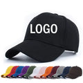 Custom Embroidered Black Baseball Cap 3D Puff Embroidery Sporty Breathable 100% Cotton Gold Copper Buckle Unisex