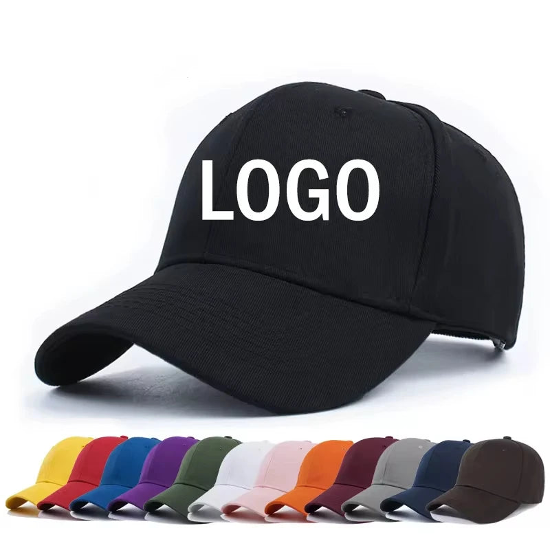 Custom Embroidered Black Baseball Cap 3D Puff Embroidery Sporty Breathable 100% Cotton Gold Copper Buckle Unisex
