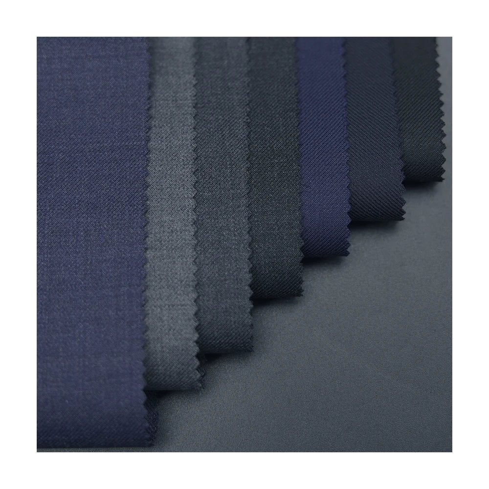Gorgeous STOCK 70% Wool 30% Polyester Blend Merino Wool Fabric Worsted Wool Fabric for Men Suits