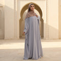 Wholesale Islamic Clothing Plus Size Women's Dresses Kaftan Abaya Umbrella Nida Closed Abaya Burkha Abaya Women Muslim Dress Eid