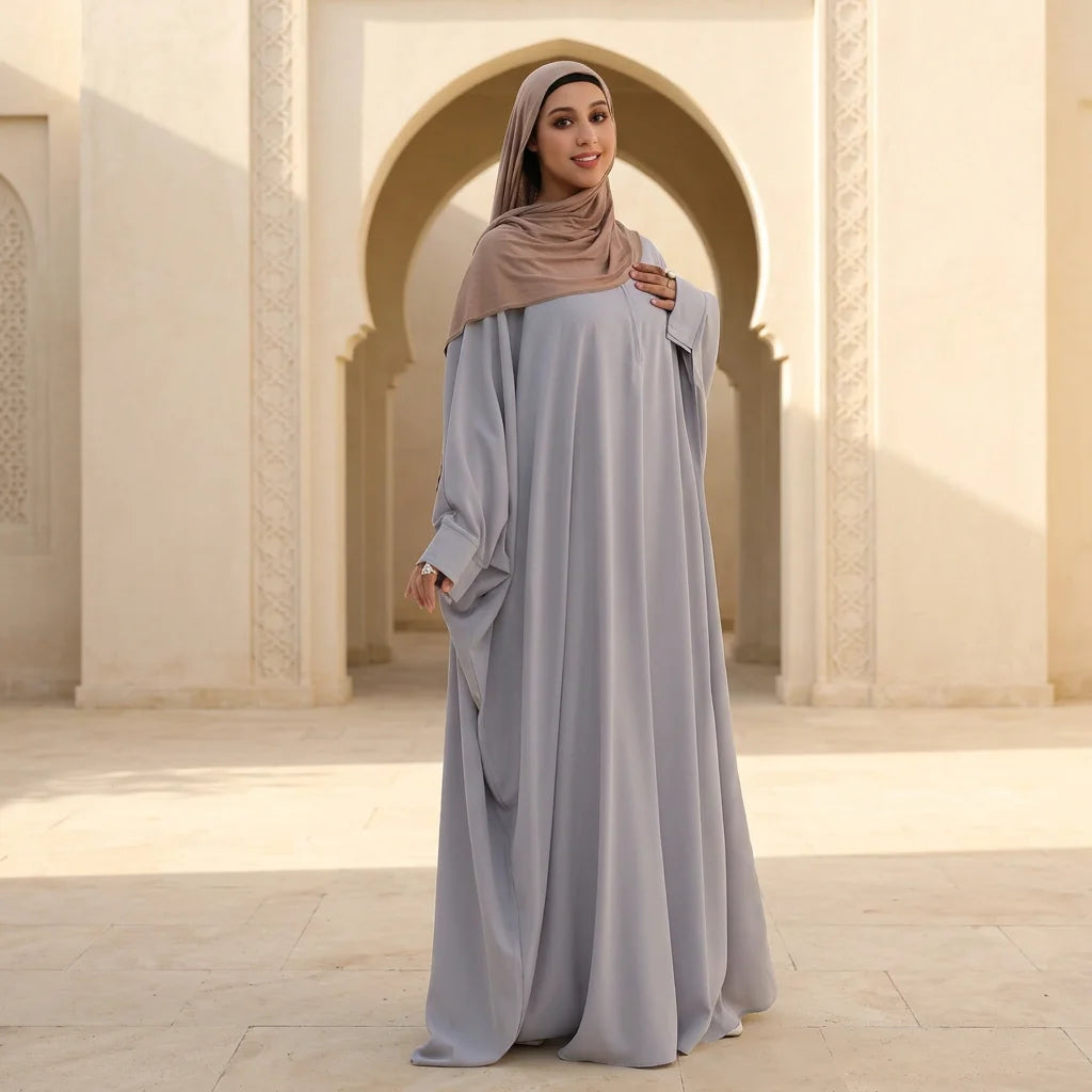 Wholesale Islamic Clothing Plus Size Women's Dresses Kaftan Abaya Umbrella Nida Closed Abaya Burkha Abaya Women Muslim Dress Eid