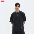 2024 New Oversize Tshirt Wash t Shirt 100% Cotton Tshirt Heavy Drop Shoulder 250gsm t Shirt Boxy t Shirt Acid Wash