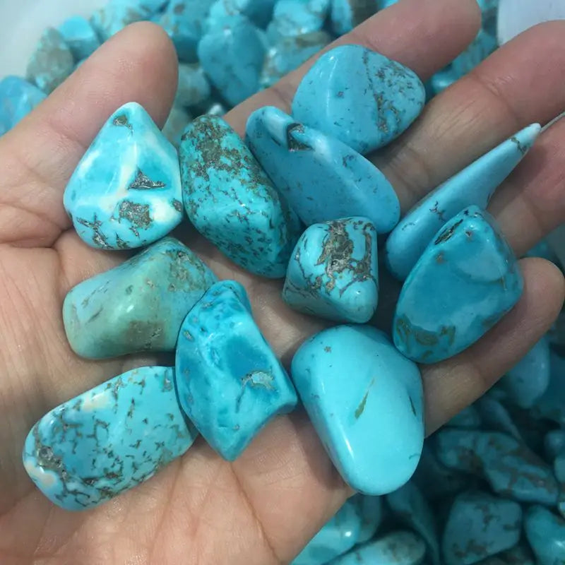 Wholesale Natural Healing Rock Quartz Turquoise Tumbled Stones Crystal Gravel