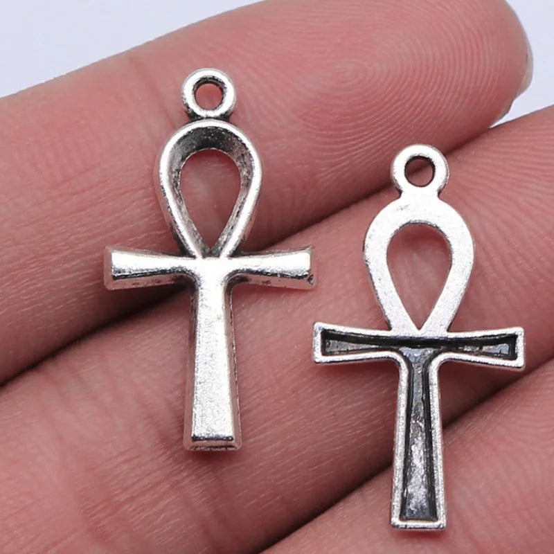 26x14mm Egyptian Ankh Pendant for Jewelry Making