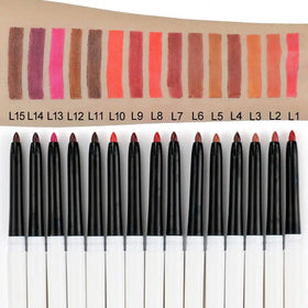 Private Label Custom Vegan Cruelty Free Lipliner Pencil Creamy Dark Brown Nude Creamy Long Lasting Waterproof Brown Lip Liner