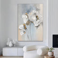 New Design Extra Large Handpainted Canvases Artwork Modern Wall Art Relief Abstract Flower Paintings
