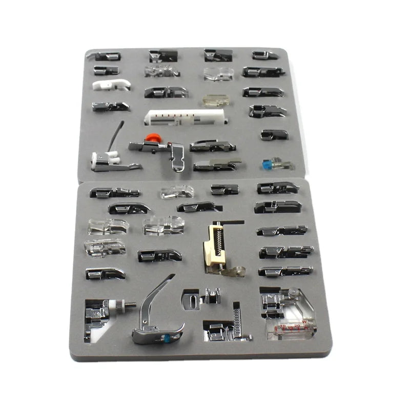 Sewing Foot Set 42Pcs with Deluxe Box Professional Sewing Machine Presser Feet for Brother Singer Janome Juki Simplicity