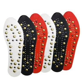 Magnetic Therapy Massage Insoles for Shoes Foot Acupressure Enhanced Magnetic Insole Point Therapy Feet Body Detox Insert Pads