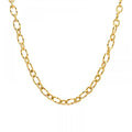 Stainless Steel Thick Chain Christmas Necklace Couple Bracelet Vintage Jewelry Set