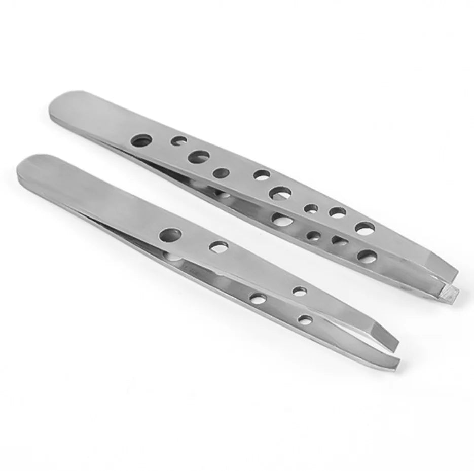 Wholesale Eyelash Extension Tweezers Makeup Kit Eyebrow Clip Tools with Hallow Hair Remover