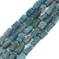 Natural Blue Apatite Stone Beads 8x11mm Cylinder Shaped Loose Beads for DIY Jewelry Making Bracelet Necklace MegaBDM