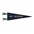 Get Outside Felt Flag Triangle With the Felt Cloth Fabric Single Thermal Transfer Printing and Custom Design Decor