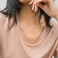 EManco European and American Stainless Steel Engraving Clavicle Chain Woman Contracted Round Pendant Necklace