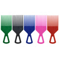 Customised High Quality Plastic Resin Hawaiian Hair Salon Hairdressing Wide Tooth Massage Hair Pick up Comb Afro Combs for Men
