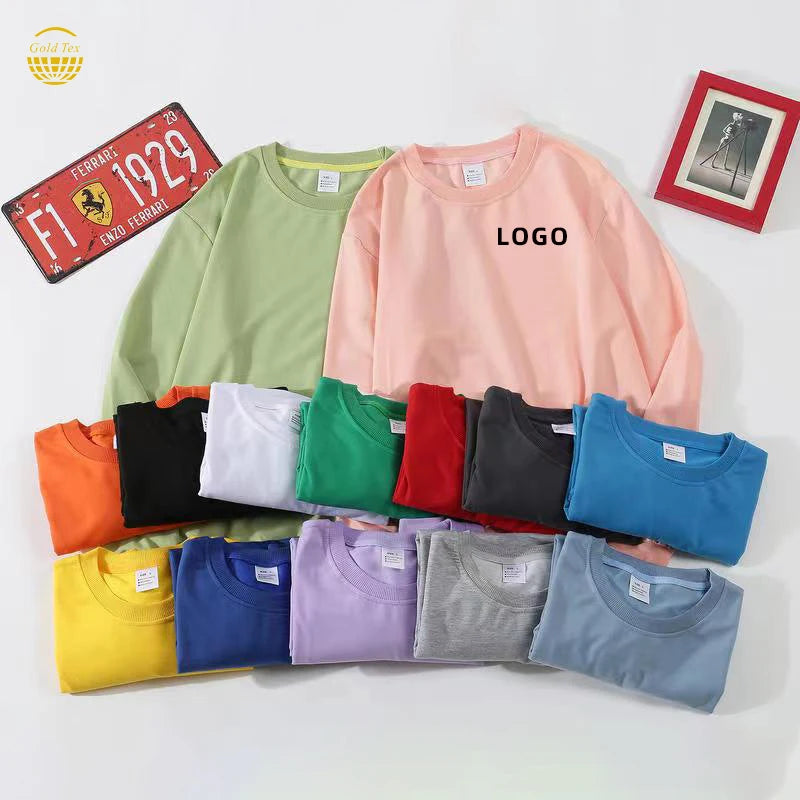 Men's 300GSM Cotton Graphic Oversized T Shirt Custom Logo Plus Size Breathable and Anti-Pilling for Printing