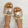 527-3 New Arrivals Design Women's Flat slippers 3 Color 35-43 Cute Bow Sandal Shoes Hot Selling Design