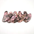 Huiying Factory Direct Rhodonite jasper Guasha Tool with Heart Good for Health Heart Guastone