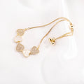 New Small Fresh Bracelet Pulling Micro Inlaid Zirconia Fashionable Exquisite Hand Rope Unique Handpiece