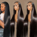 Straight Brazilian Hair Glueless Wigs Human Hair Pre Plucked Wear and Go  Glueless Wigs Human Hair Glueless Frontal Wig