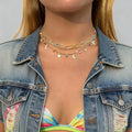 Trendy Shiny Rhinestone Star Moon Pendant Choker Necklace Daily Multi Layered Clavicle Chain Accessories Fashion Jewellery Gifts
