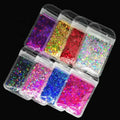 DIY Crafts Resin Mold Accessories Rose Gold Chunky Glitter Nails and Christmas Craft