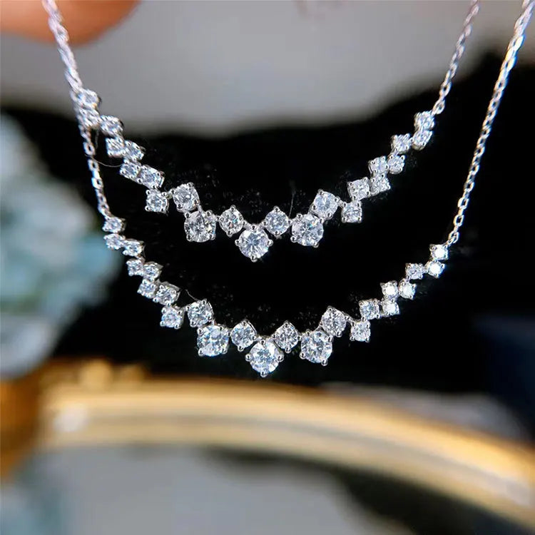 CAOSHI Stainless Steel Chains 2025 Trend Elegant Jewelry Crystal Necklaces New Design Pendant Simple Necklace Women