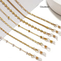 New Gold Plated Eyewear Eyeglasses Chain for Sunglasses Accessories Balls Rope Snake Masked Chain  Metal Glasses Chain Necklace