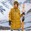 New Fashion Long Women Duck Down Coat With Scarf Winter Clothes for Women Waterproof Coat Woman Winter