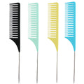 Professional Salon Tools Customized Packaging  Resistant Steel Rat Plastic Tail Comb