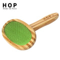 Factory Wholesale Wooden Long Pin Pet Hair Removal Brush Dog Wire Grooming Brush for Short Hair and Long Hair Brush Comb