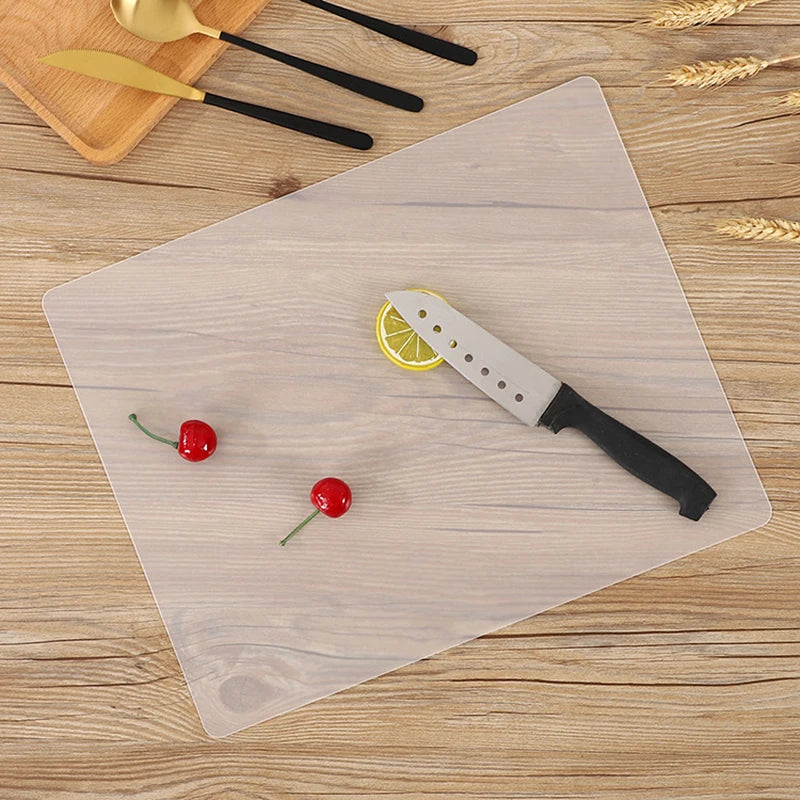 Premium Eco-friendly Foldable Clear PP Plastic Camping Portable Mini Cutting Board Mat