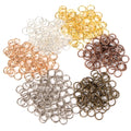 200pcs/lot Iron Open Loop Jump Rings 3-20mm Open Split Ring Connector for DIY Jewelry Making Findings Necklace Bracelet Supplies