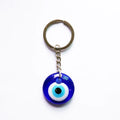 Wholesale Creative Metal Glass Blue Eyes Key Chains Pendant Promotional Gift