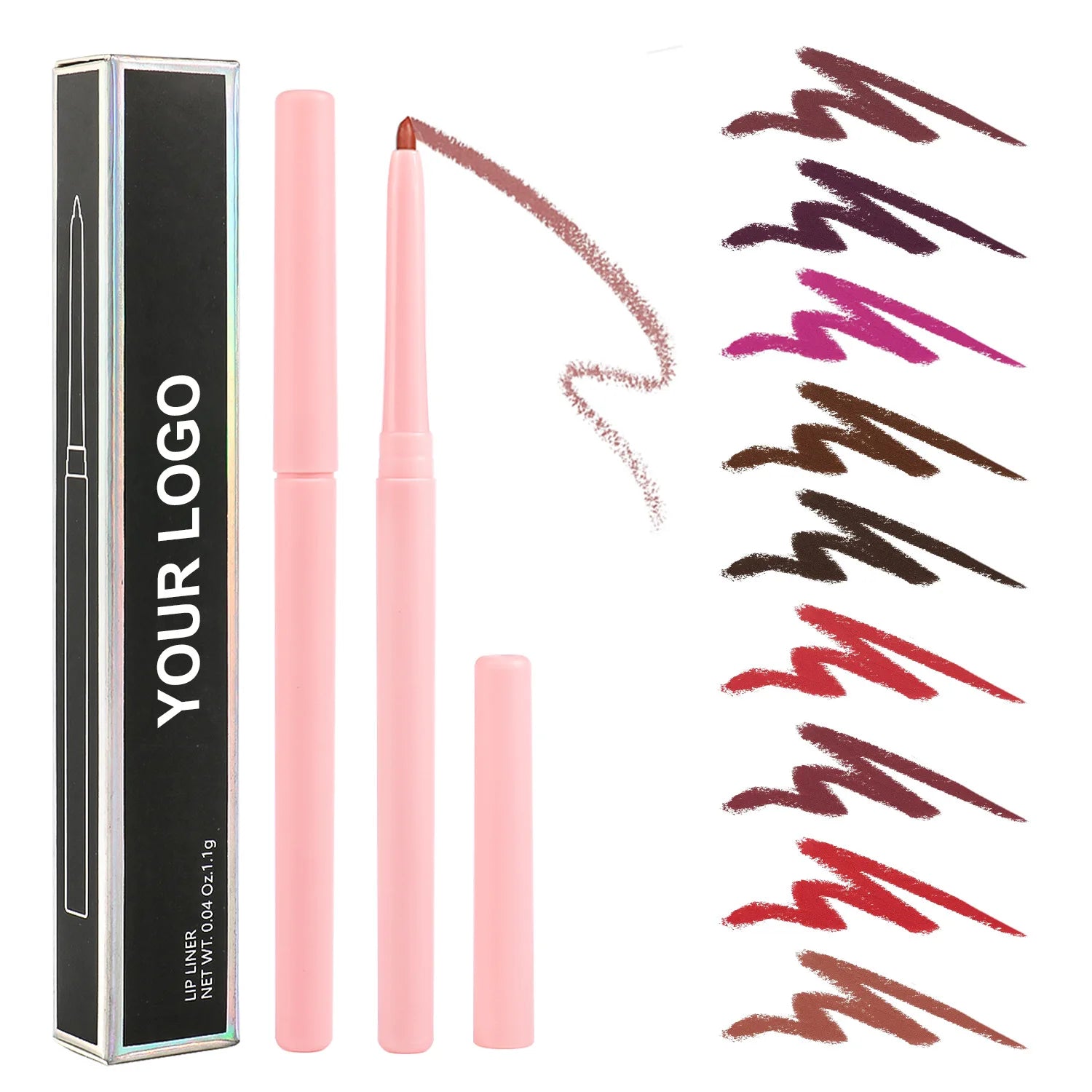 Wholesale Long Lasting Creamy Lip Liner Waterproof Smooth Vegan Lipliner Lip Liners Custom Private Label