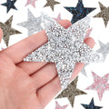 Custom Logo Hotfix Heat Transfer Patch Eco-Friendly Resin Plastic Star Patch Sparkle Rhinestone Iron-On Hat Patches for Clothes