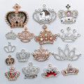 Wholesale Flatback Rhinestone Crown Button DIY Rhinestone Flatback Button for Hair Flower Wedding Embellishment LSRB969