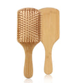 Hot Sell Customized Label Natural Bamboo Hair Scalp Massage Comb Wood Hair Detangling Brush for Hair Extension