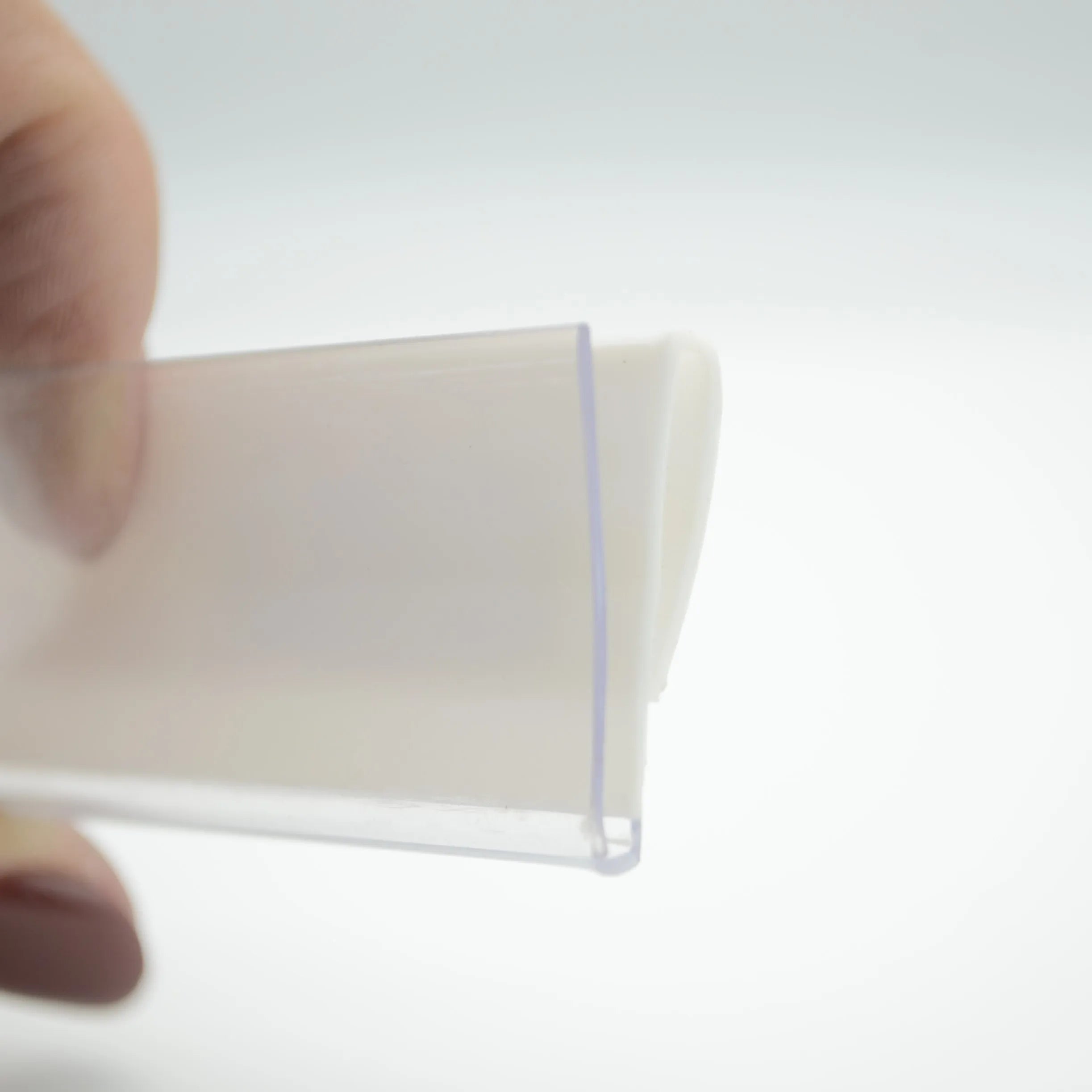 PVC Plastic Clip Shelf Talker for Supermarket Shelf
