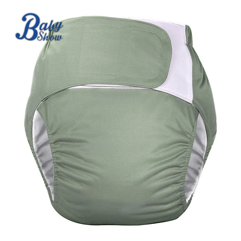 Adjustable Adult Cloth Diapers Washable Reusable Adult Hook&loop Cloth Diaper for Disabled Old People Incontinence