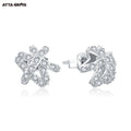 Earrings New Design Moissanite Earrings Studs D Color VVS Moissnite 925 Sterling Silver Charm Earrings