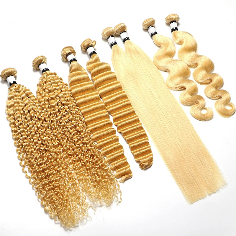 Cheap 613 Human Hair Bundles Deep Body Peruvian Hair Bundles Remy Raw Indian 100% Human Hair Extensions Bundles Kinky Curly