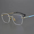 Traditional Ladies Titanium Eyeglass Frames Rimless Optic Spectacles Buy Myopia Optical Frames From Dongguan