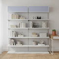 Supermarket Double-Sided White Metal Heavy Duty Adjustable Storage Display Rack for Snacks