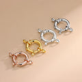 925 Sterling Silver Clasp 18K Gold Spring Buckle Necklace Bracelet Clasps Buckle Handmade DIY Jewelry Accessories Jewelry Making