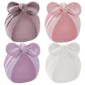 Zifeng OEM New Fashion Children's Rabbit Ear Bow Multi Color Soft Baby Cap Hat Baby Spring and Autumn Hat MegaBDM