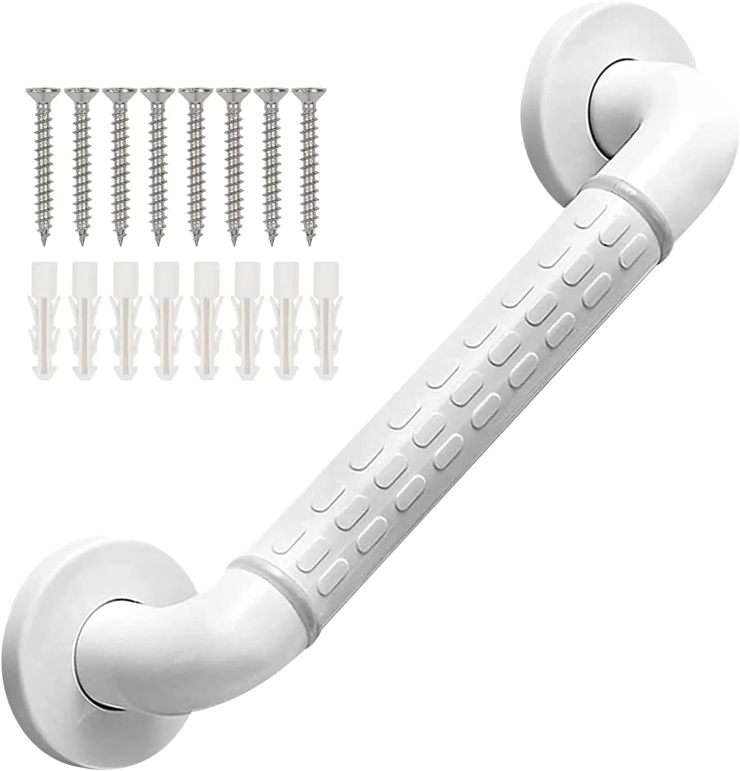 Toilet Plastic ABS Bathroom Grab bar Anti slip Handle Shower Detachable Grab Rail Nylon Straight Handrail