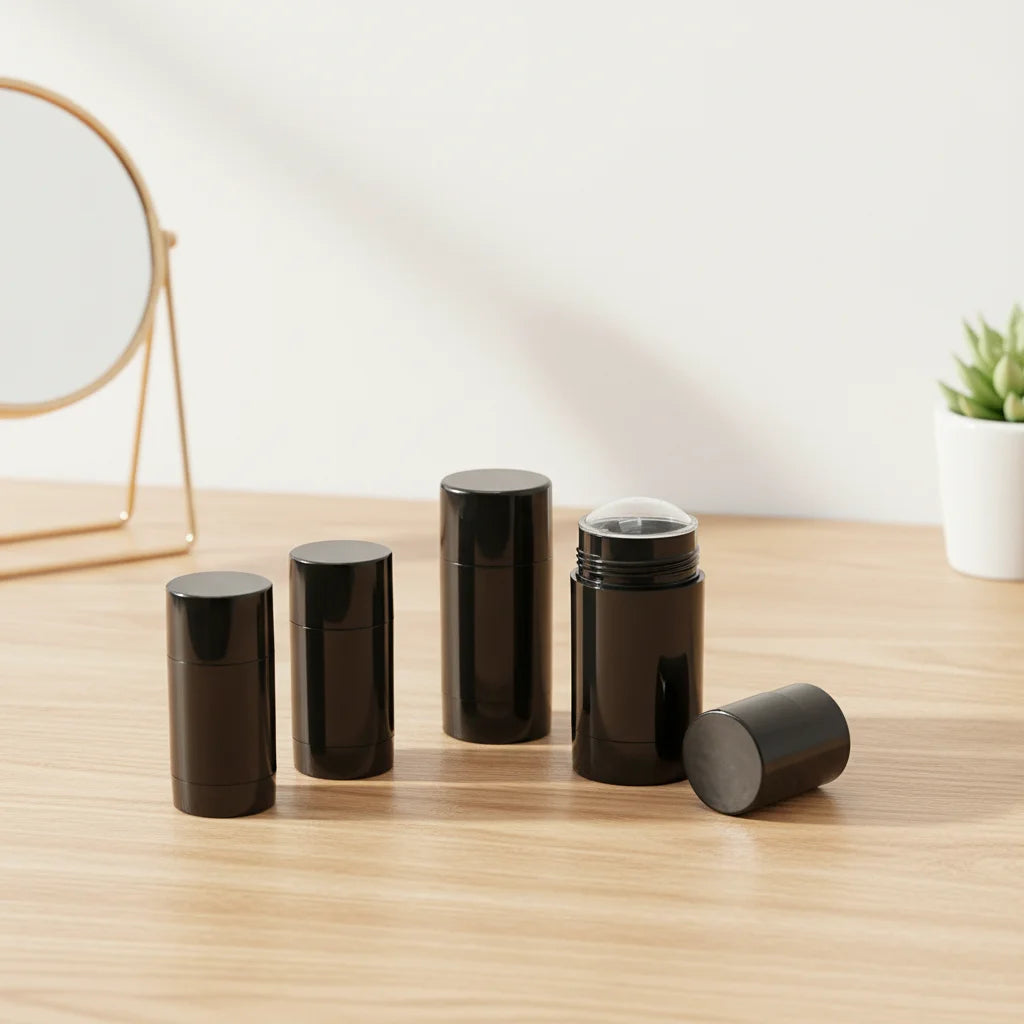 Luxury Empty Plastic As Cylinder 15ml 30ml 50ml 75ml Body Gel Deodorant Stick Roll on Screen Printed Container for Cosmetic