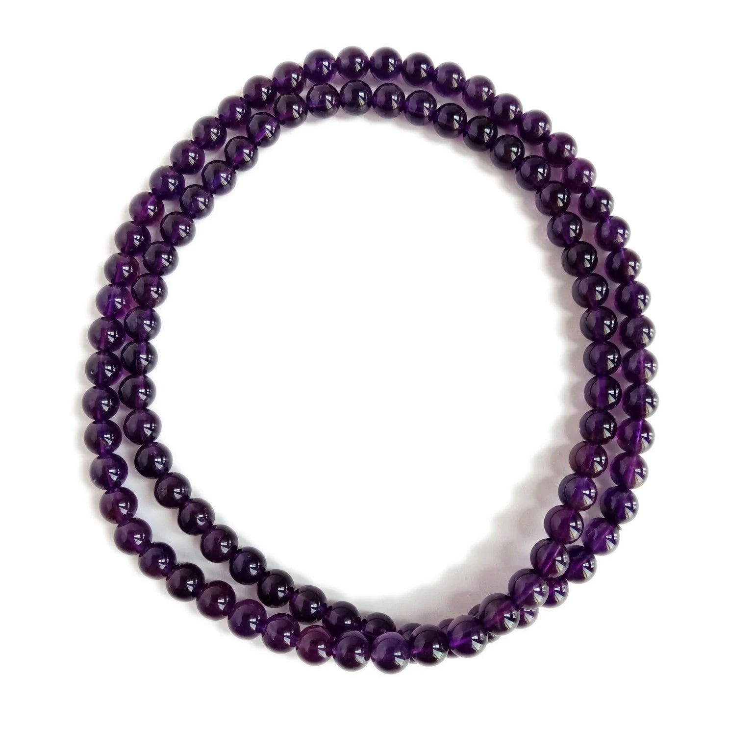 Amethyst beads purple Gemstone Beads natural  round Gemstone  Amethyst necklace