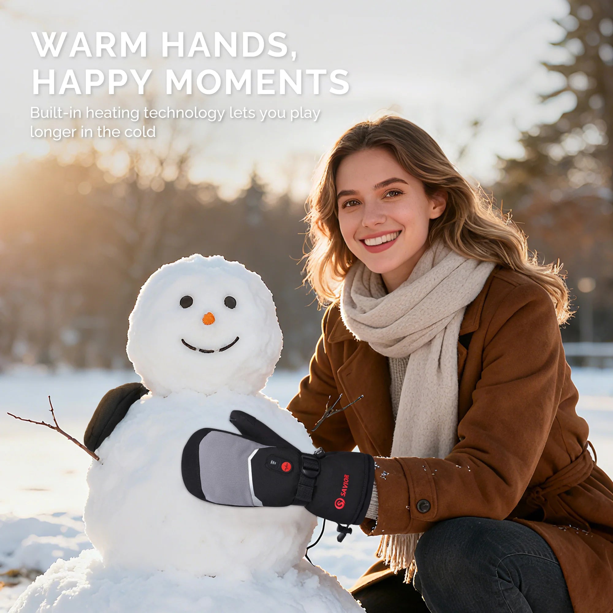 Winter Snow Sports Electric Glove Waterproof Touchscreen Multi Heat Rechargeable Heated Gloves