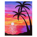 DIY 5D Full Drill Diamond Painting Color Sky Seaside Sunset Landscape Diamond Painting Coconut Tree Cross Stitch Home Decor Gift